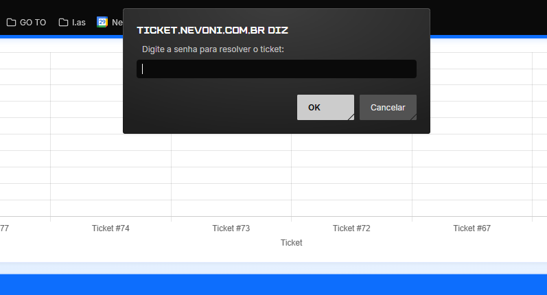 Senha para ações sensíveis